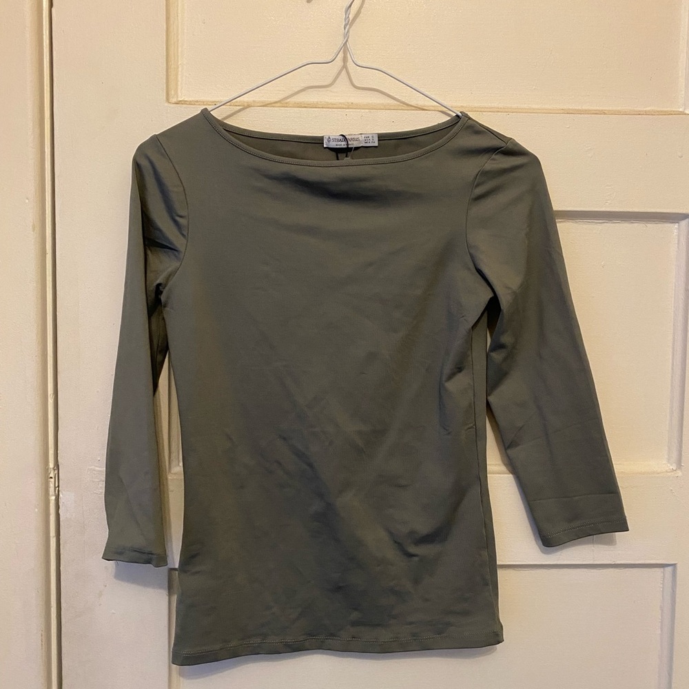 Sage green shirt